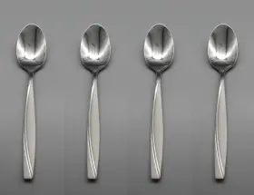 Oneida Ohscaml/tsx4 Stainless Flatware - Camlynn Teaspoons Set Of Four New