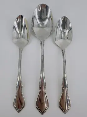 1-tablespoon Oneida Ohschat/tsx4 Lot Of 3 Craft Stainless Flatware Chateau 2-teaspoons #2