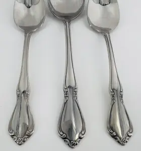 1-tablespoon Oneida Ohschat/tsx4 Lot Of 3 Craft Stainless Flatware Chateau 2-teaspoons