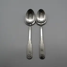 Oneida Ohscit/tasm1x2 Stainless Flatware - Cityscape Small Serving Spoons Set Of Two -usa Nos