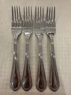 Oneida Ohscounte/f2x4 Stainless Countess Glossy Dinner Forks - Set Of Four New