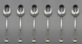 Tasx6 Oneida Ohsdistinc/tasx6 Stainless Flatware - Distinction Slotted Serving Spoons Set Of Six
