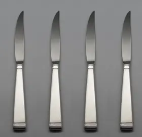 Oneida Ohsfros/stkx4 Stainless Flatware Frost - Steak Knives Set Of Four New