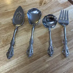 Serving5 Oneida Ohsmich/serving5 Stainless Flatware Michelangelo - 4 Pc Serving Set For Replacements