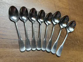 Sfx12 Oneida Ohsmim/sfx12 Stainless Flatware Colonial Boston - 5 Teaspoons 3 Soup Spoons 18/8