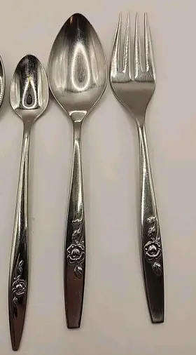 Serving7 Oneida Ohsmyr/serving7 Vtg Community My Rose Stainless 7pc Mixed Lot Spoons Butter Knives Fork #3