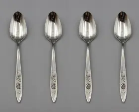 Oneida Ohsmyr/tsx4 Community Stainless Flatware - My Rose Teaspoons Set Of Four