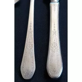 Ohspar1 Oneida Paul Revere Silverplate 1927 By Silver Floral Art Deco Set Monogram 4pc #3