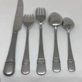 5pps Oneida Ohssaas/5pps Stainless Flatware Satin Astragal - 5pc Place Setting #2