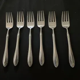 Sfx6 Oneida Ohsshar/sfx6 6 Stainless Flatware Sharona Salad Forks - Free Shipping