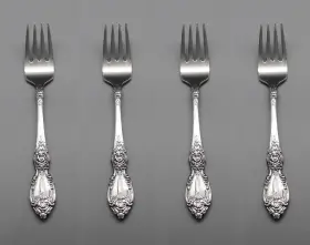 Oneida Ohswor/sfx4 Stainless Flatware Wordsworth - Salad Forks Set Of Four N/o