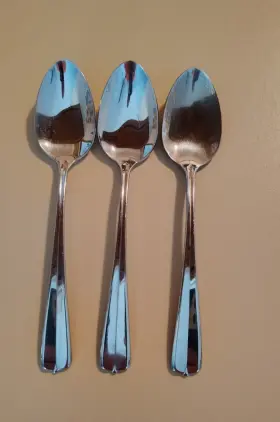 On55 Oneida 3 Stainless Flatware Gala Impulse Artesia Teaspoons 6 Inch Usa 1997