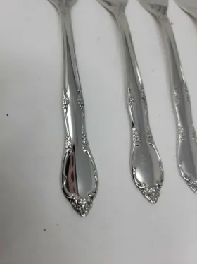 496702 Oneida Silver 4 Mansion Park Salad Forks #2