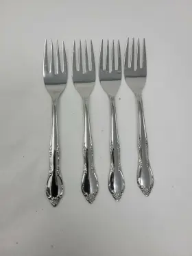 496702 Oneida Silver 4 Mansion Park Salad Forks