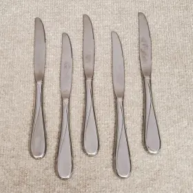 Sw101 Oneida Flight Reliance Stainless Dinner Knives Set Of 5 Replacement Usa