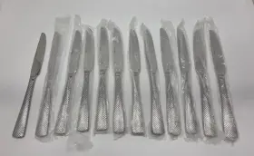 T057kdef Oneida Jade Modern Diamond Inspir Stainless Steel Knives 12 Piece Set