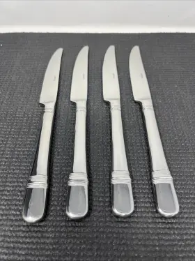 T119kssf Oneida 4 Astragal Steak Knives Knife 9.5 Inch New Stainless Steel Glossy