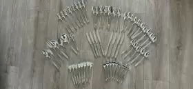 Unf12 Oneida Vintage 54 Pcs Set Unknown Manufacturer Stainless Glossy Flatware Japan