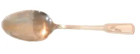 Orl15 Orleans Silver Co Serving Spoon Wheat Pattern Stainless Korea Guc