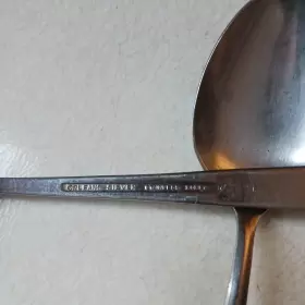 Orl39 Orleans Silver Vtg Mcm Inch Stainless Flatware 5 Table Spoons Floral Korea Tablespo #3