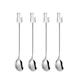 Ouliget 730759219148 Stainless Steel Mini Coffee Espresso Spoon Dessert Teaspoons Small Soup
