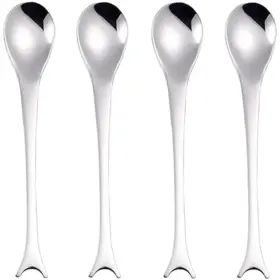 Ouliget 730759221691 4pcs 5.5 Inch Small Stainless Steel Dessert Espresso Ice Cream Coffee Spoons Set