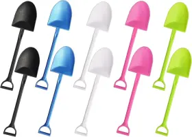 Oxe 744759858313 Oaaxbbecco Novelty Mini Shovel Shape Spoons Cute Disposable Plastic Dessert