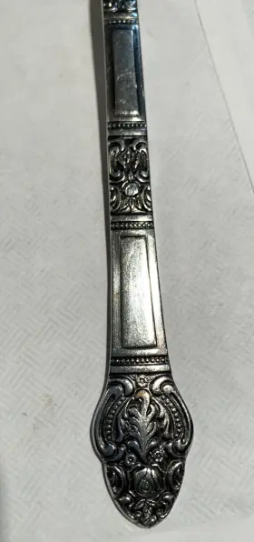 M3283 Oxford Hall Stainless Flatware Korea Lot Of 8 Soup Spoons 7.5 Inch #3