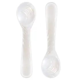 Huiyg6 Patelai -huiyg6 2 Pieces Set Of Caviar Spoons Mother Pearl 3.54 Inches White