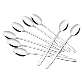 Pekky 751300861531 7.5-inch Long Handle Iced Teaspoon 12 Pieces Stainless Steel Ice Tea Spoon