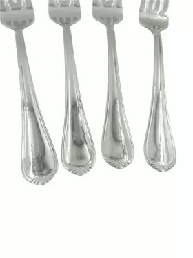 7636269 Pfaltzgraff Set Of 4 Greenwich Lancaster 7 1/8 Inch Salad Fork Stainless 18/0 #2