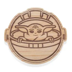 Picnic Time 099967518505 Mandalorian Grogu Buggy 16 Inch Serving Board Wood Cheese Charcuterie Boa