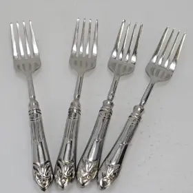 Pier1 Pier 1 Pii15 Imports Stainless Flatware Silverware 4 Salad Forks 7 1/4 Inch Length
