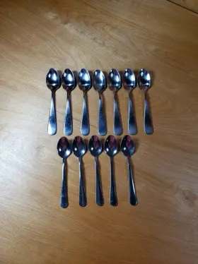 Pier 1/ World 760282611966 12 1/world Sugar Spoons Set Coffee Tea Spoon Stainless Steel 4 Inch - 1/2