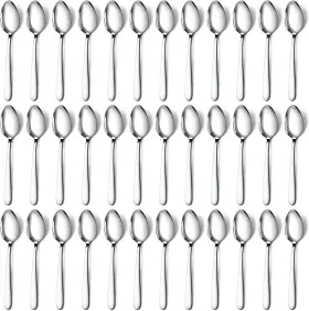 Pleafind 744110441031 36-pcs Dinner Spoons Set 7.4 Inch Silverware Stainless Steel