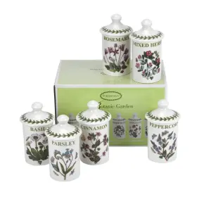 634268 Portmeirion Botanic Garden 4.5-inch Spice Jars Set Of 6 - Decorative