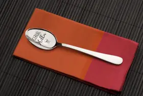 Ptzizi 768479501250 Funny Cereal Killer Engraved Stainless Steel Gourmet Spoon Dessert Ce #2