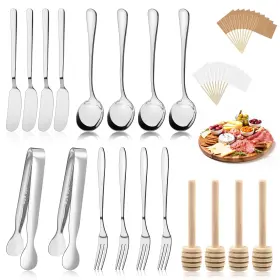 Qeirudu 718866571700 38 Pcs Charcuterie Boards Accessories Silver Stainless Steel Ute