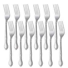 Qiboorun 291877979022 Salad Forks Set Of 12 Stainless Steel Silverware Flatware Appetizer Desser