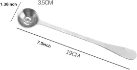 Qiuerte 313086954960 2pcs Serving Spoons With Drain Hole Stainless Steel Olive Spoon For The Jar Pi #2