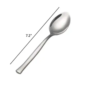 Qskely 751450464804 12pcs Small Stainless Steel Dessert Spoons Durable And Elegant Design #2