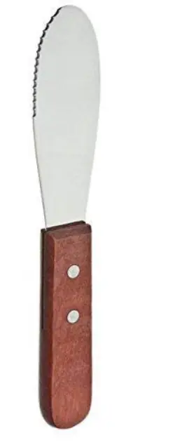 Qutensils.great 663593142856 Credentials Wide Stainless Steel Spreader Kitchen Knives For Sandwiches