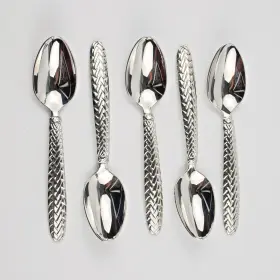 09300001 Ralph Lauren Flatware Equestrian Braid Teaspoons 5-count Stainless Korea