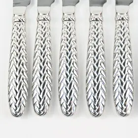 09300170 Ralph Lauren Flatware Equestrian Braid Individual Steak Knives 6-cnt Stainless #3