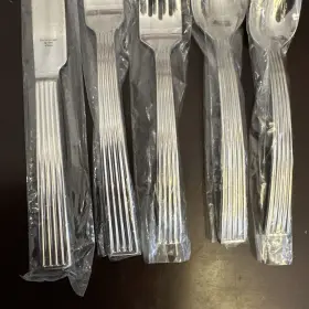Ft94 Ralph Lauren 735092107817 Ftbradleyft Stainless Flatware Ribbed Curve - 5 Pc. Place Setting #3