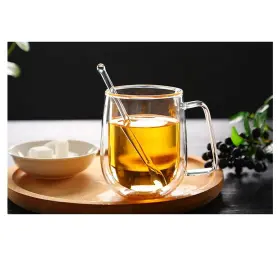 Rddconkit 616814550510 4 Pcs Clear Glass Stirring Teaspoons Coffee Spoon Rod Mixing Tea Stirre #3