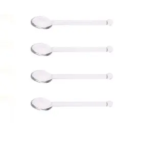 Rddconkit 616814550510 4 Pcs Clear Glass Stirring Teaspoons Coffee Spoon Rod Mixing Tea Stirre