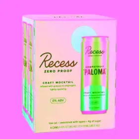 Recess 850019179859 Grapefruit Paloma Craft Mocktail 4 Pk Case Of 6
