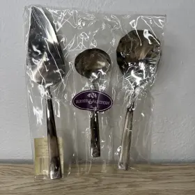 Reed & Barton 034641036531 And Regent Heritage Mint Serve Silverware Stainless 18/10 Hostess Set