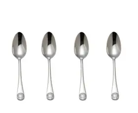 4980001 Reed & Barton And Stainless Williamsburg Royal Shell 6 1/8 Inch Teaspoons Set Of Four